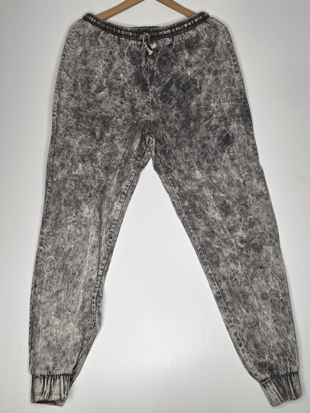 Vibrant M.I.U Acid Wash Denim Joggers Size L Casual Y2k Street Wear